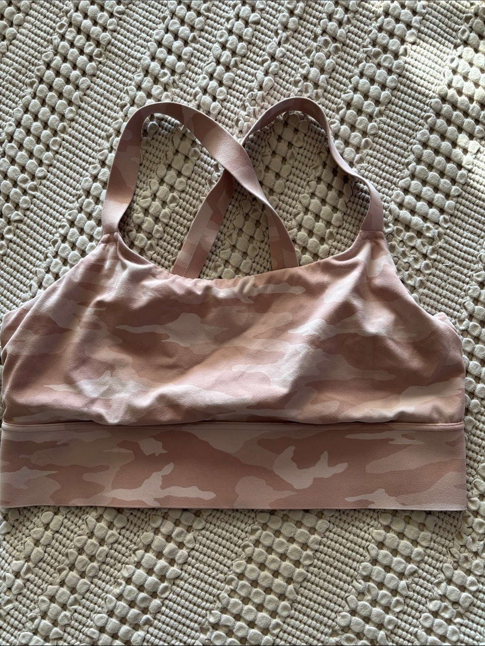 Athleta Women’s Pink Camo Sports Bra XL